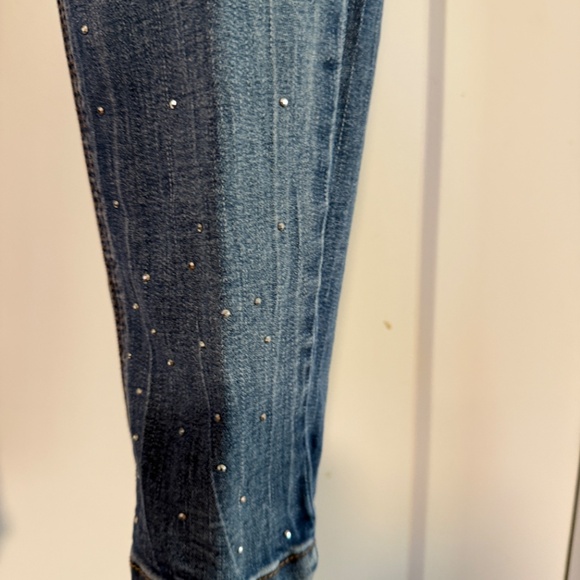Rhinestone and Pearl Embellished Seven Jeans - Picture 9 of 15
